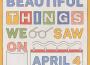 BEAUTIFUL THINGS WE SAW ON APRIL 4專輯_Tom RosenthalBEAUTIFUL THINGS WE SAW ON APRIL 4最新專輯