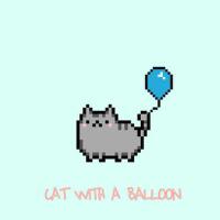 Cat With A Balloon