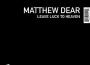 Matthew Dear歌曲歌詞大全_Matthew Dear最新歌曲歌詞