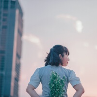 Girl & Flower