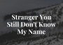 Stranger You Still Don't Know My Name專輯_Will ShepardStranger You Still Don't Know My Name最新專輯